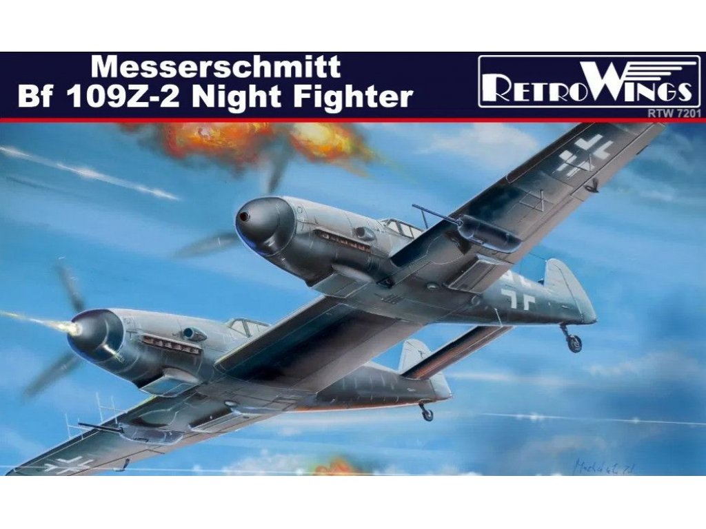 AZ MODEL RETROWING 1/72 Messerschmitt Bf 109Z-2 Night Fighter