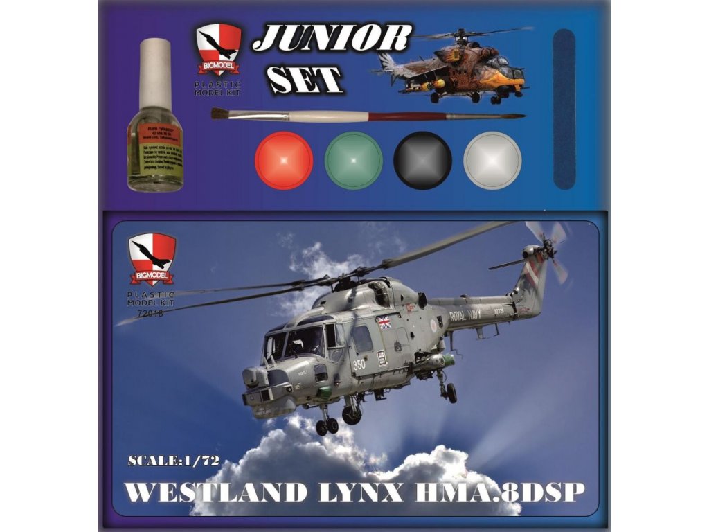 BIG MODEL 1/72 Westland Lynx HMA.8DSP Junior Set