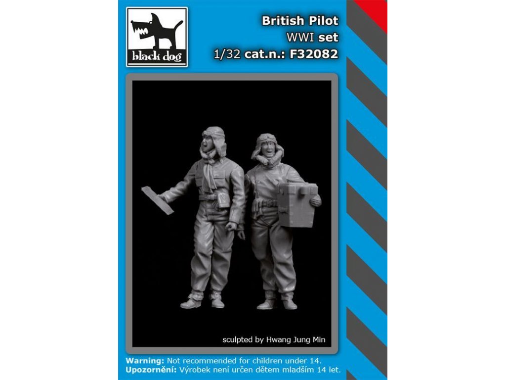 BLACKDOG 1/32 British pilots WWI set (2 fig.)