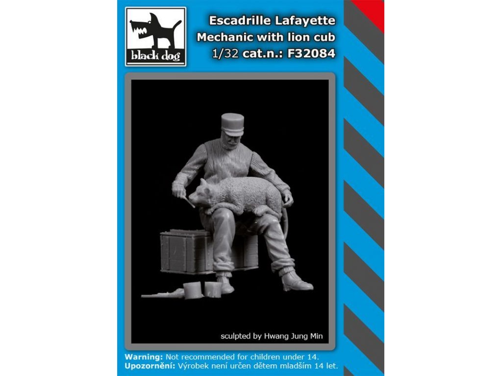 BLACKDOG 1/32 Escadrille Lafayete Mechanic w/ lion cub (1 fig.)