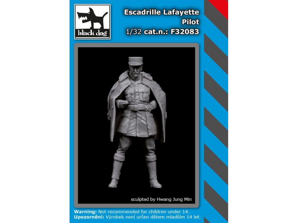 BLACKDOG 1/32 Escadrille Lafayete Pilot (1 fig.)