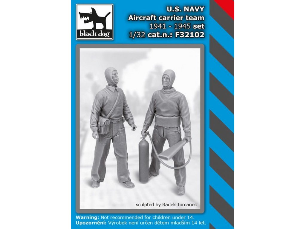 BLACKDOG 1/32 US NAVY aircraftcarrier team 1941-45 for 2 fig.