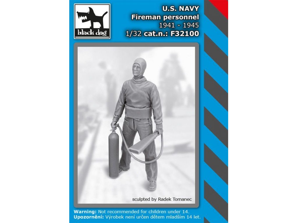 BLACKDOG 1/32 US NAVY fireman personel 1941-45 for 1 fig.