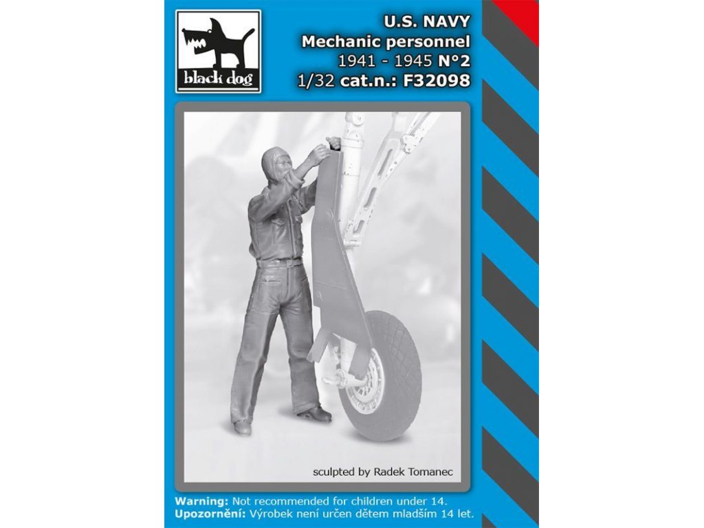 BLACKDOG 1/32 US NAVY mechanic person.1941-45 No.2 for 1 fig.