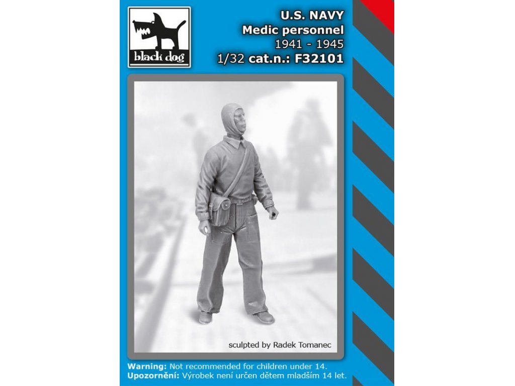 BLACKDOG 1/32 US NAVY medic personel 1941-45 for 1 fig.