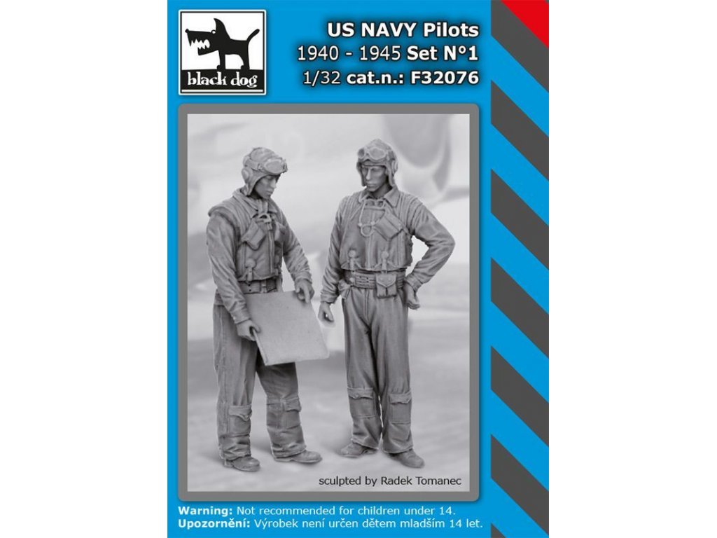 BLACKDOG 1/32 US NAVY pilots 1940-45 set No.1 (2 fig.)