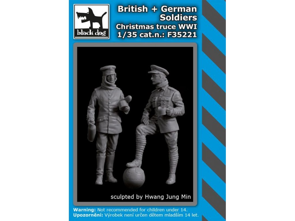 BLACKDOG 1/35 British German soldiers Christmas truce WWI