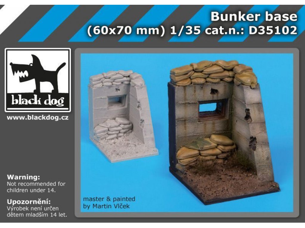 BLACKDOG 1/35 Bunker base (60x70 mm)