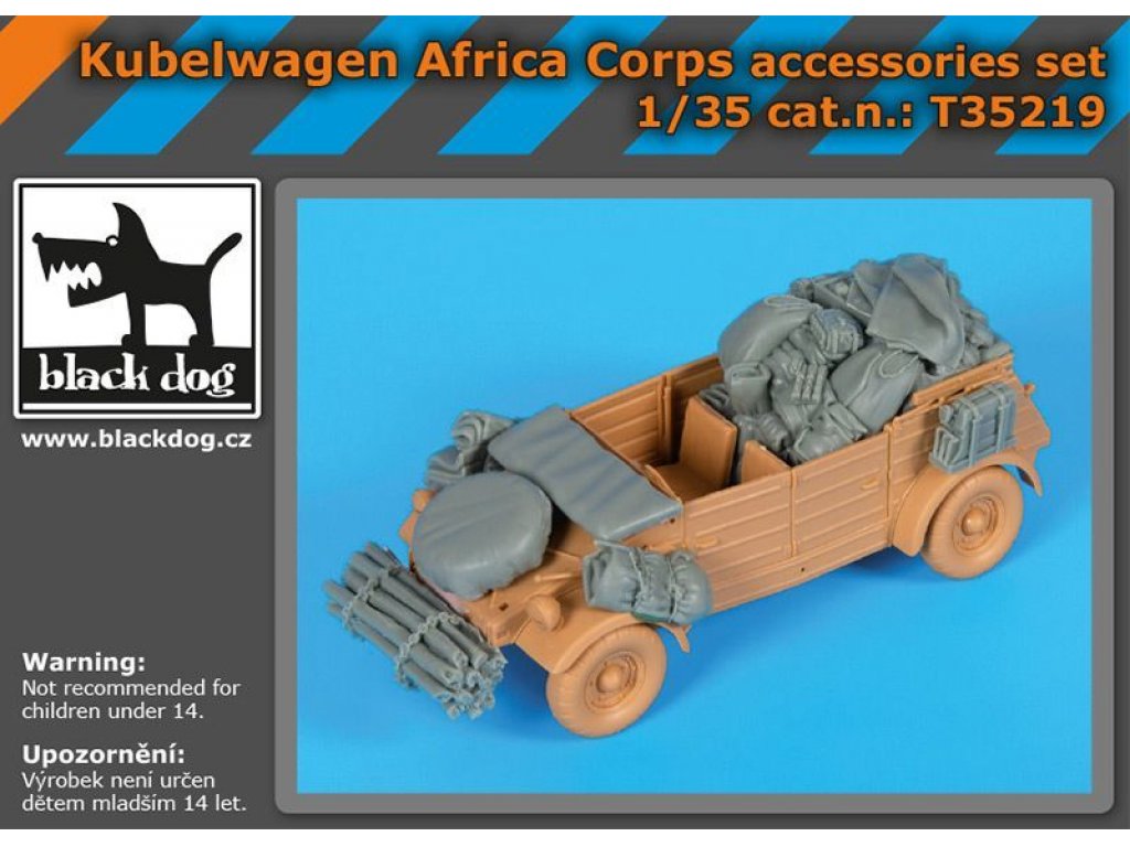 BLACKDOG 1/35 Kübelwagen Africa Corps accessories set (TAM)