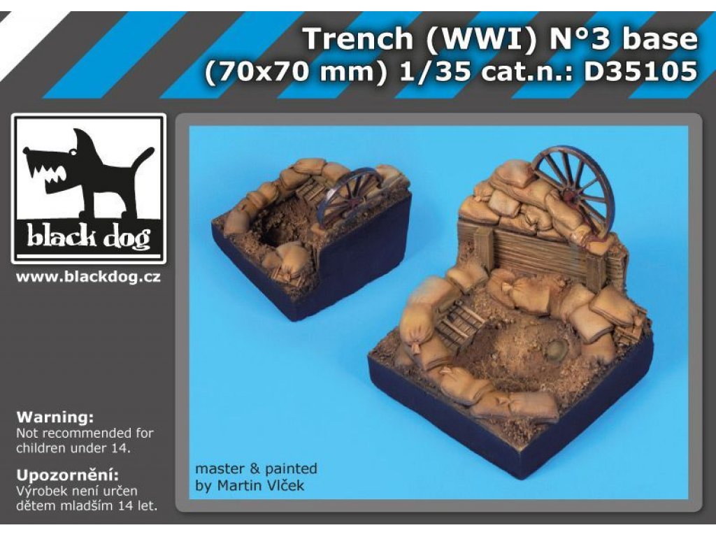 BLACKDOG 1/35 Trench (WWI) No.3 base (70x70 mm)