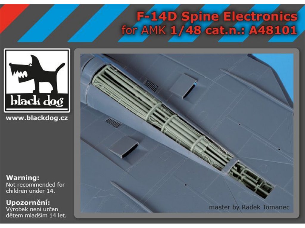 BLACKDOG 1/48 F-14D Tomcat spine electronics for AMK