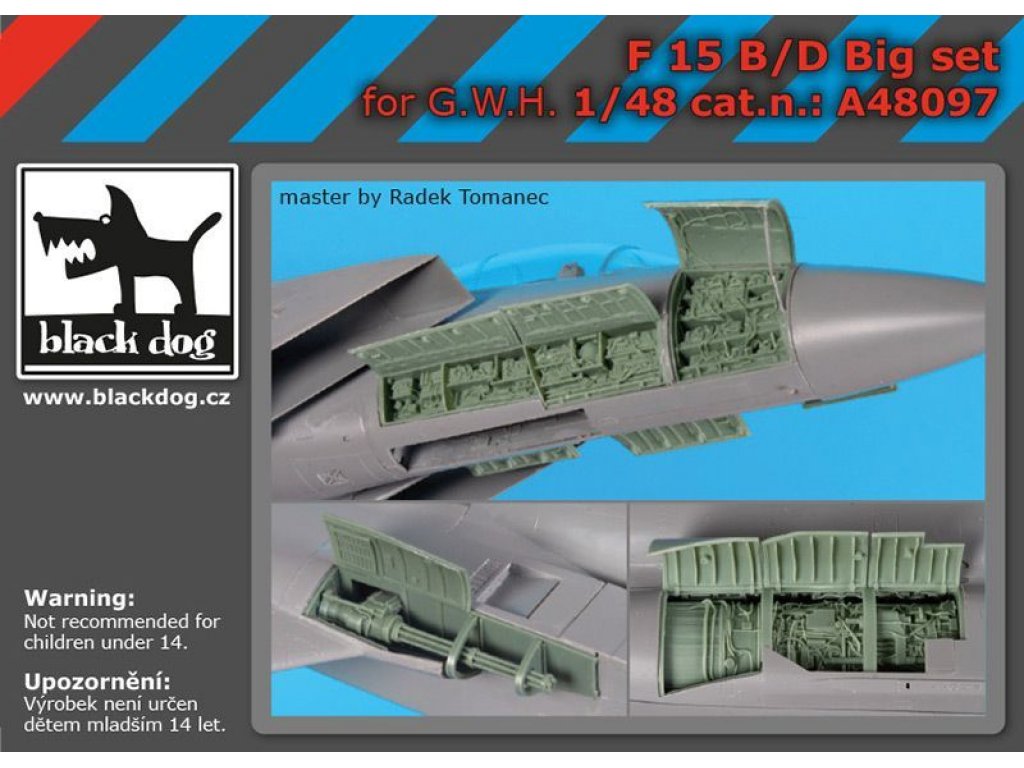 BLACKDOG 1/48 F-15 B/D Eagle  Big set for GWH