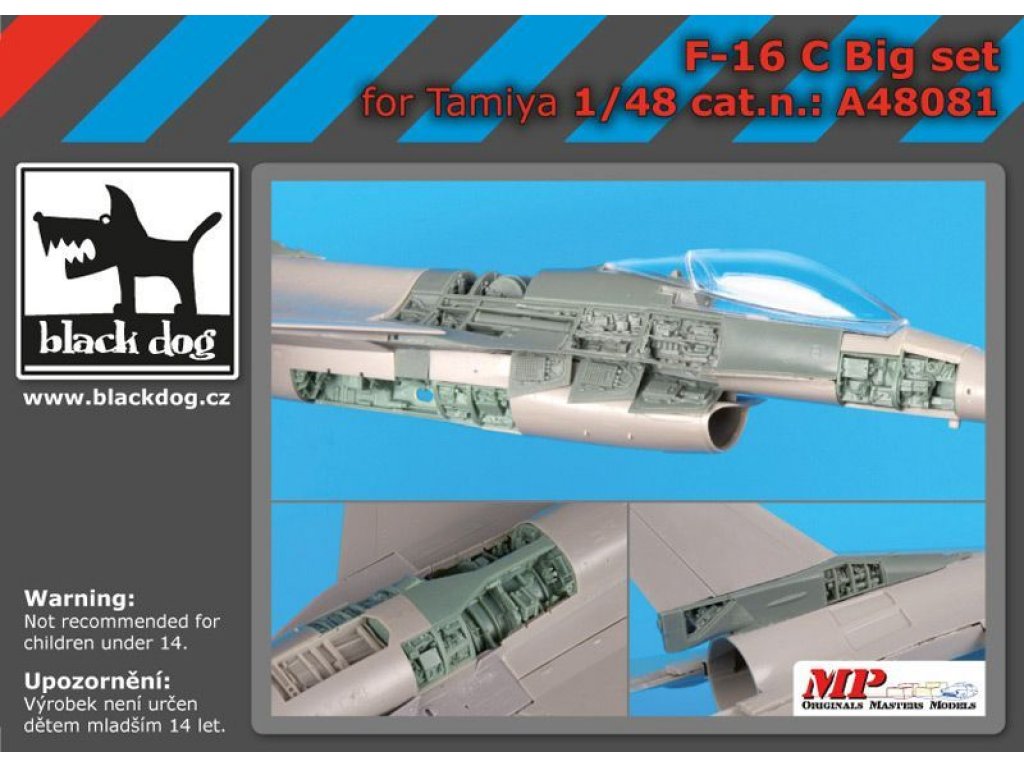 BLACKDOG 1/48 F-16C big set for TAM