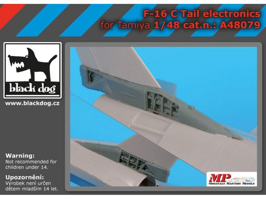 BLACKDOG 1/48 F-16C tail electronics for TAM