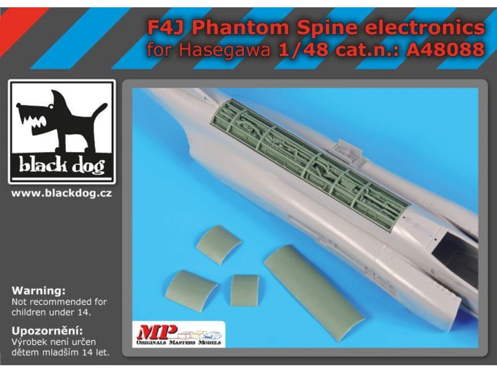 BLACKDOG 1/48 F4J Phantom spine electronics for HAS