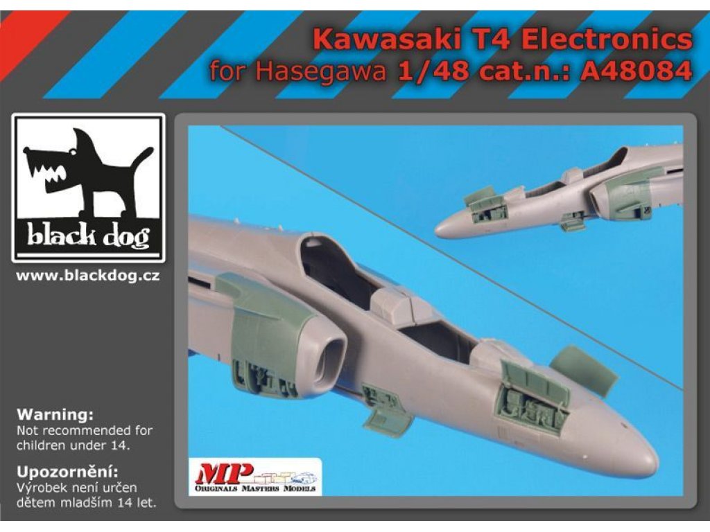 BLACKDOG 1/48 Kawasaki T 4 electronics for HAS