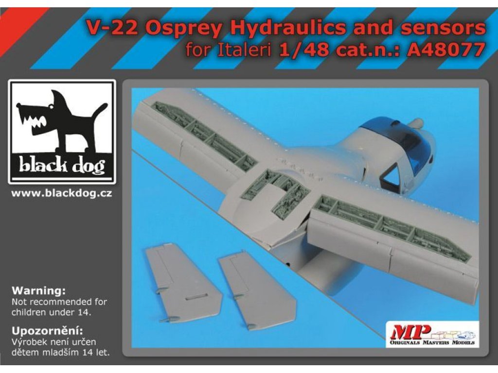 BLACKDOG 1/48 V-22 Osprey hydraulics   sensors for ITA