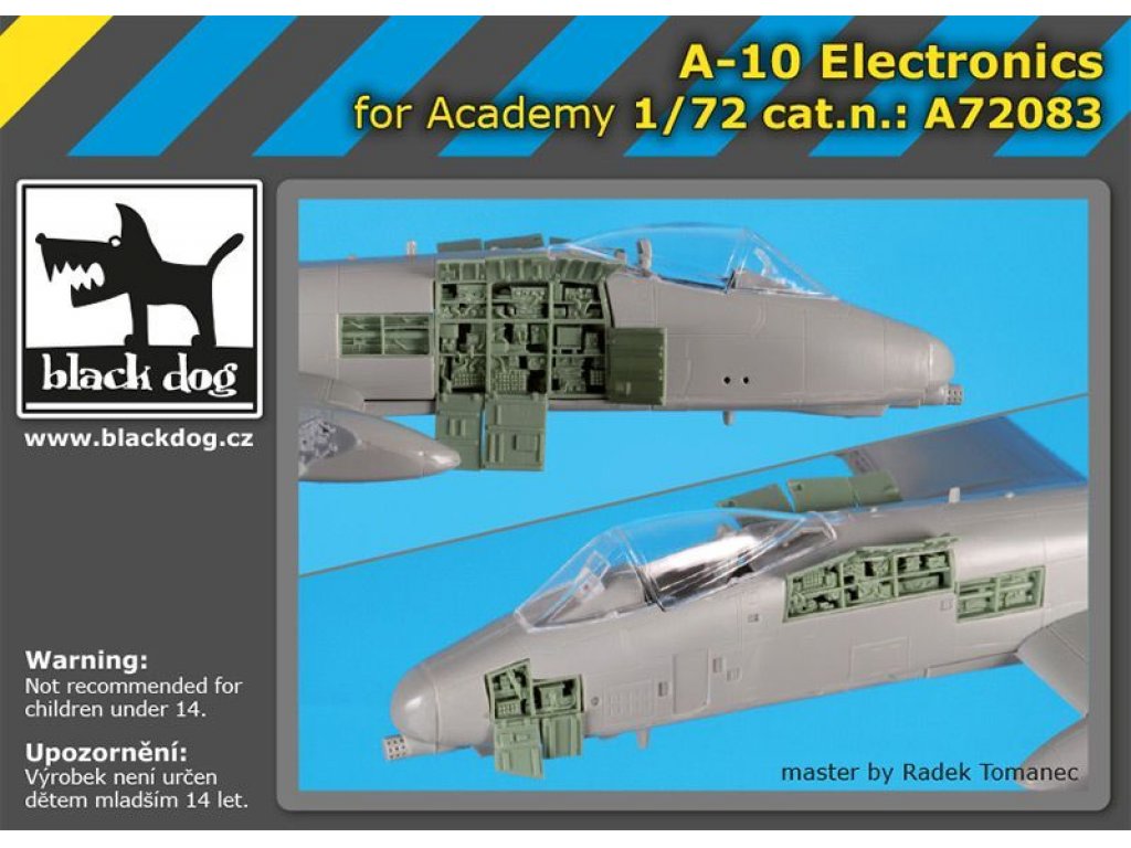 BLACKDOG 1/72 A-10 Warthog electronics for ACA