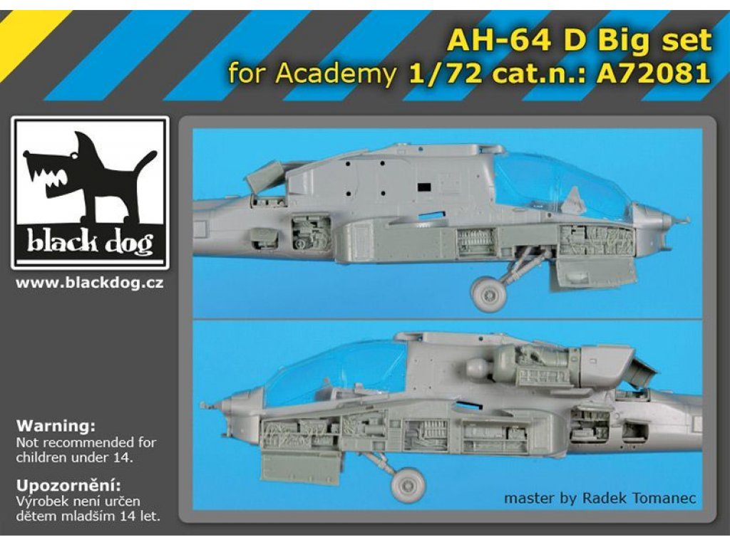 BLACKDOG 1/72 AH-64D Big set for ACA