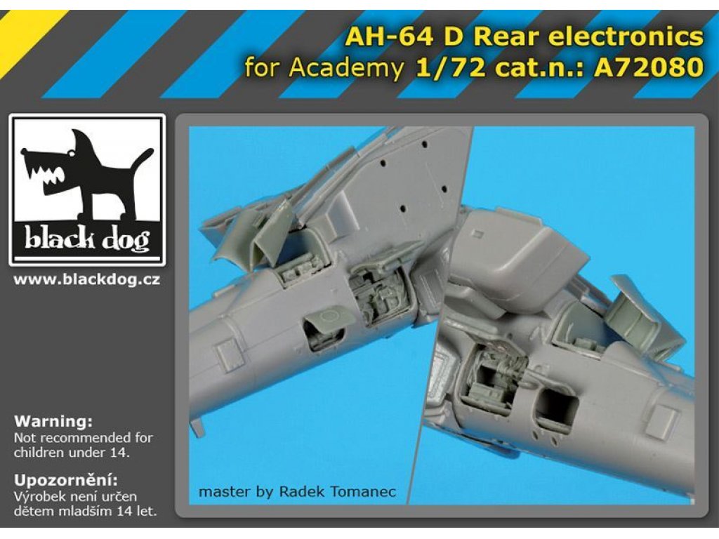 BLACKDOG 1/72 AH-64D Rear electronics for ACA