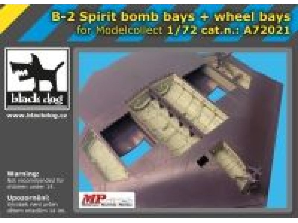 BLACKDOG 1/72 B-2 Spirit bobb   wheel bays  for MODELLC.