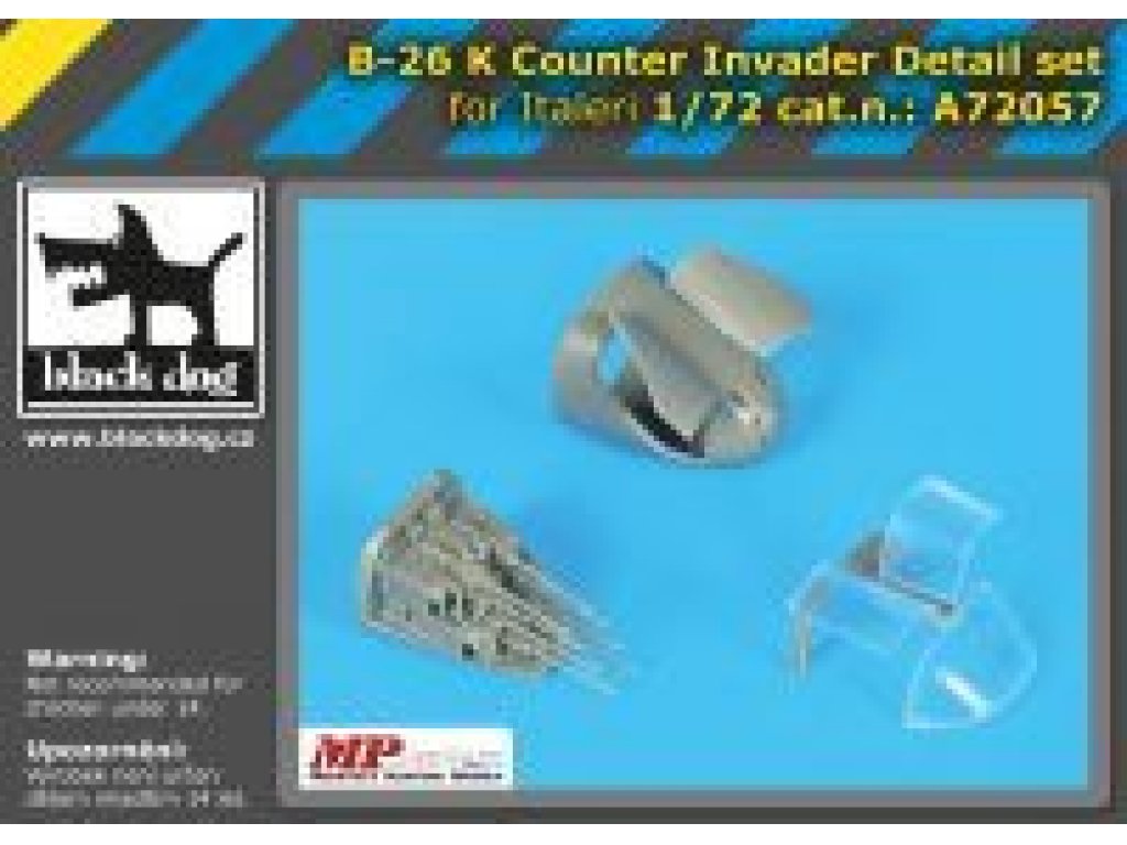 BLACKDOG 1/72 B.26K Counter Invader Detail set for ITA