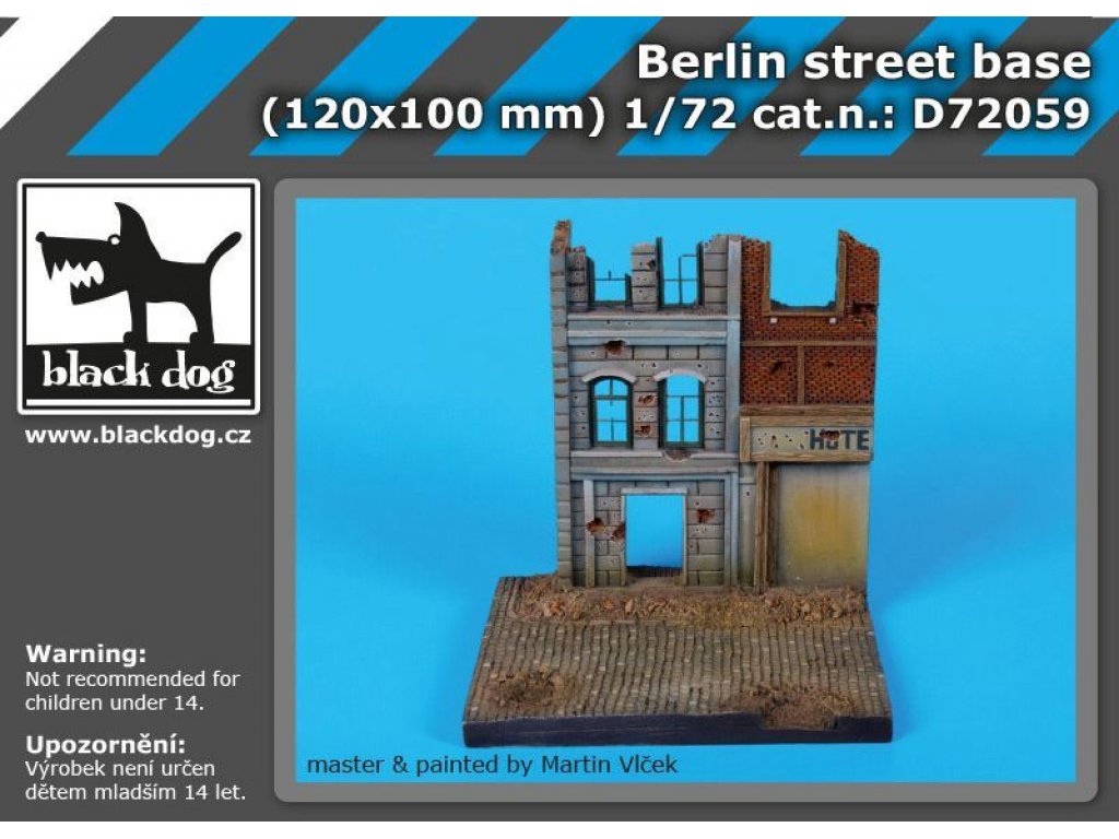 BLACKDOG 1/72 Berlin street base (120x100 mm)