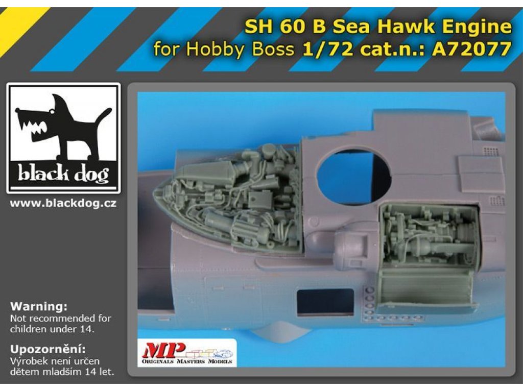 BLACKDOG 1/72 SH 60 B Sea Hawk engine for HBB