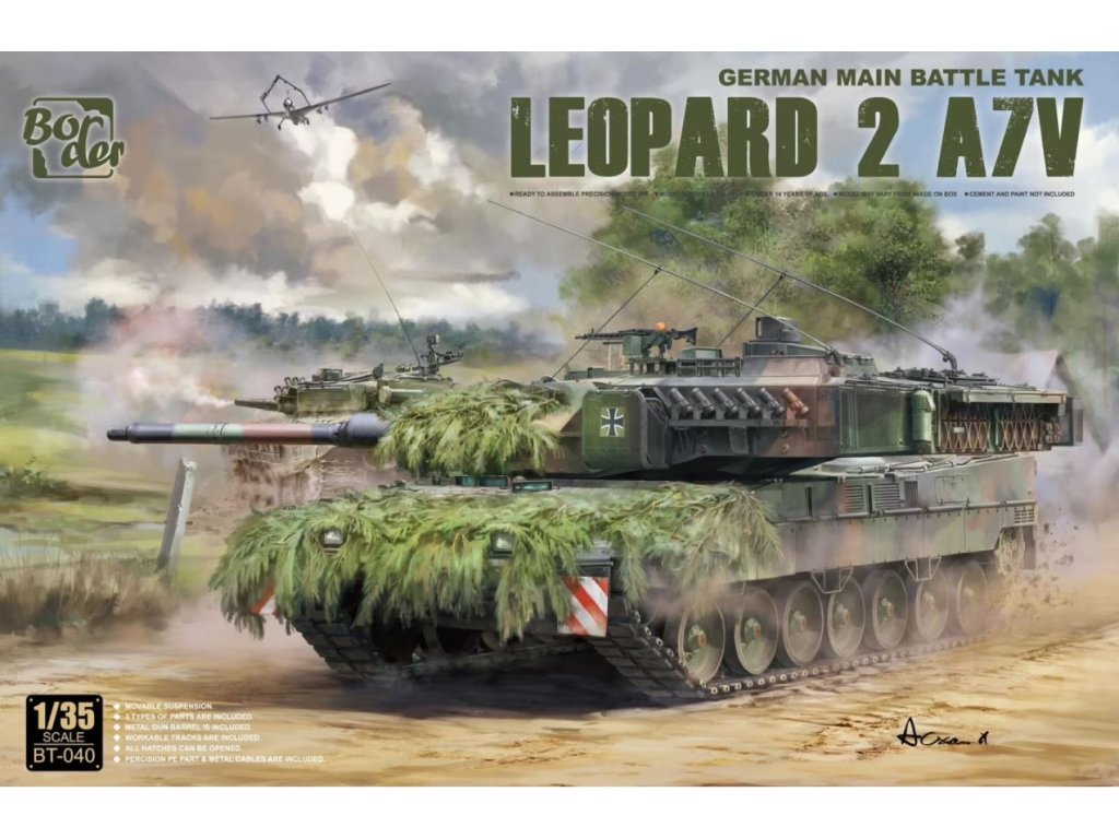 BORDER MODEL 1/35 Leopard 2 A7V German MBT