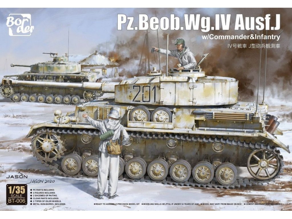 BORDER MODEL 1/35 Pz.Beob.Wg.IV Ausf.J w/Commander+Infantry