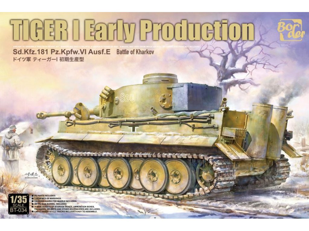 BORDER MODEL 1/35 Tiger I Early Production Sd.Kfz.181 Pz.Kpfw. VI Ausf. E Battle of Kharkov