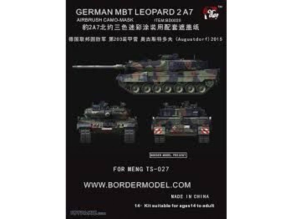 BORDER MODEL BD0020 Leopard 2 A7 Camouflage 1/35