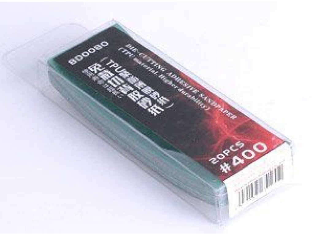 BORDER MODEL BD0080 Die-Cutting Adhesive Sandpaper Nr.400 - 20 pcs. ( TPU Material - Higher Durability )