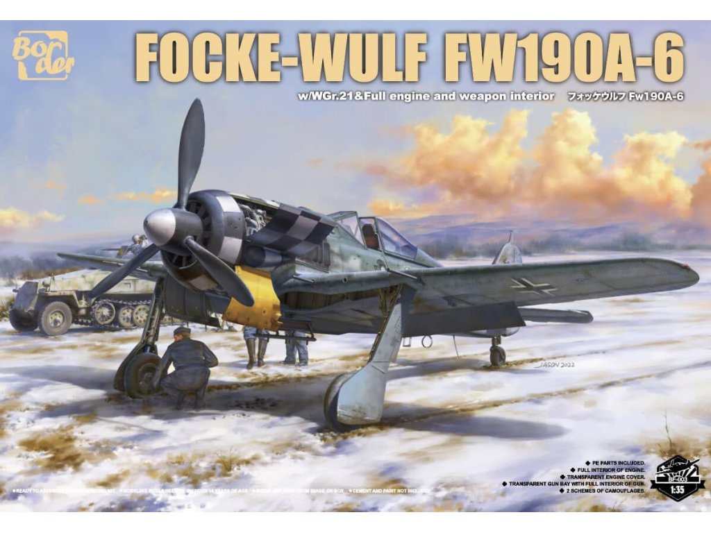 BORDER MODELS 1/35 Focke-Wulf FW190A-6 w/WGr.21 & Full Engine and Weapon Interior