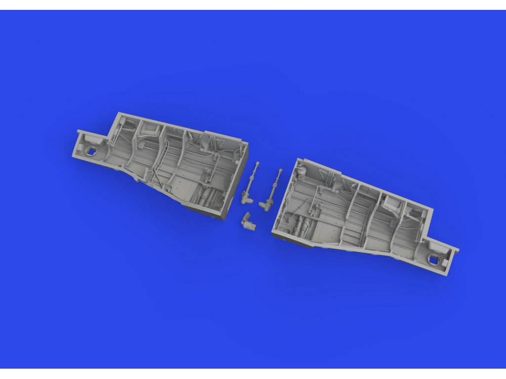 BRASSIN 1/48 P-51B/C Mustang wheel bay PRINT for EDU