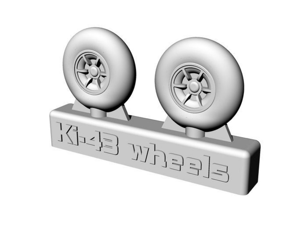 BRENGUN 1/48 Ki-43 wheels (resin set)