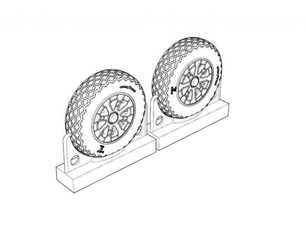 BRENGUN 1/72 F4U Corsair Cross Thread - wheels