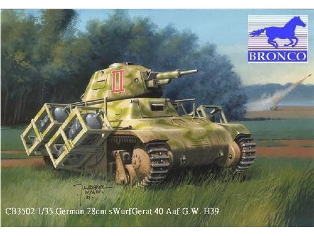 BRONCO 1/35 28cm Swurfgerat 40 Auf G.W H39