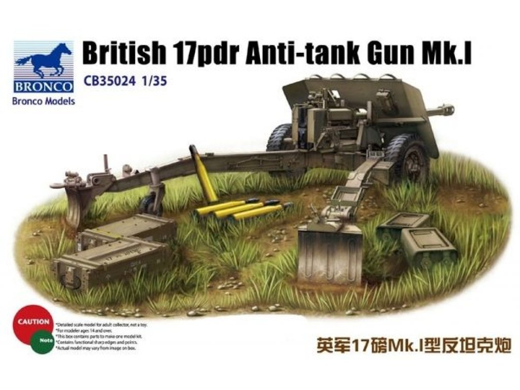 BRONCO 1/35 British 17pdr Anti-tank un Mk. I