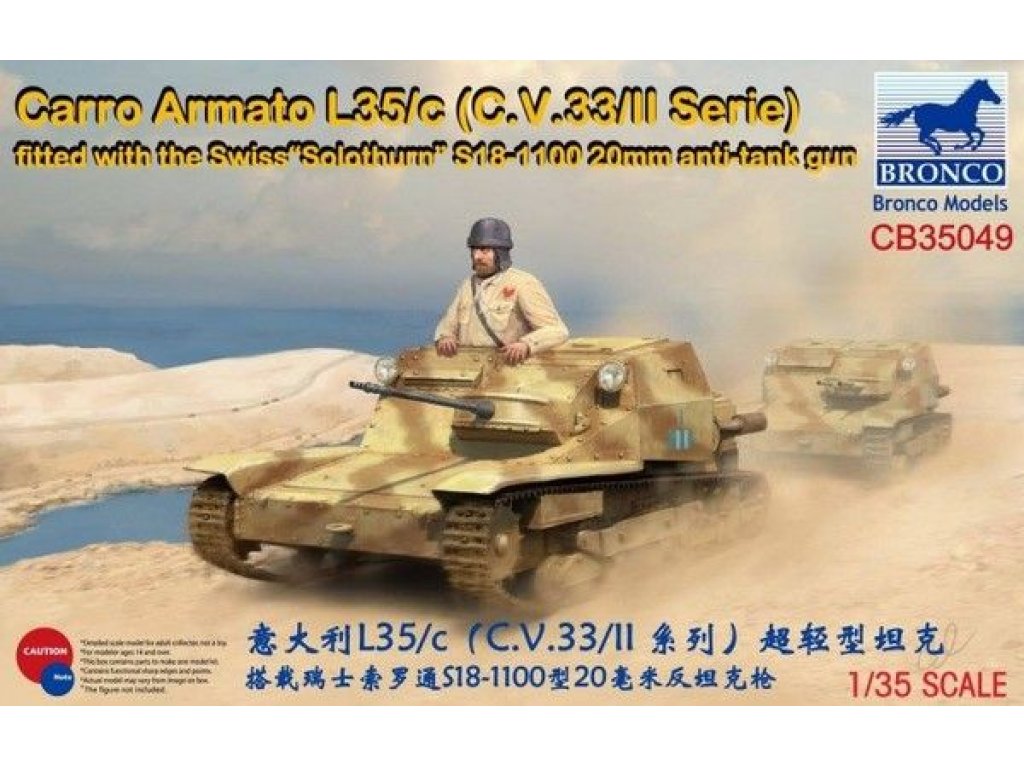 BRONCO 1/35 Carro Armato L35/c (C.V.33/II Serie)