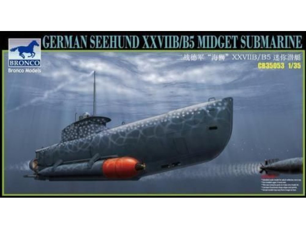 BRONCO 1/35 German Seehund XXVIIB/B5 Midget Submarine