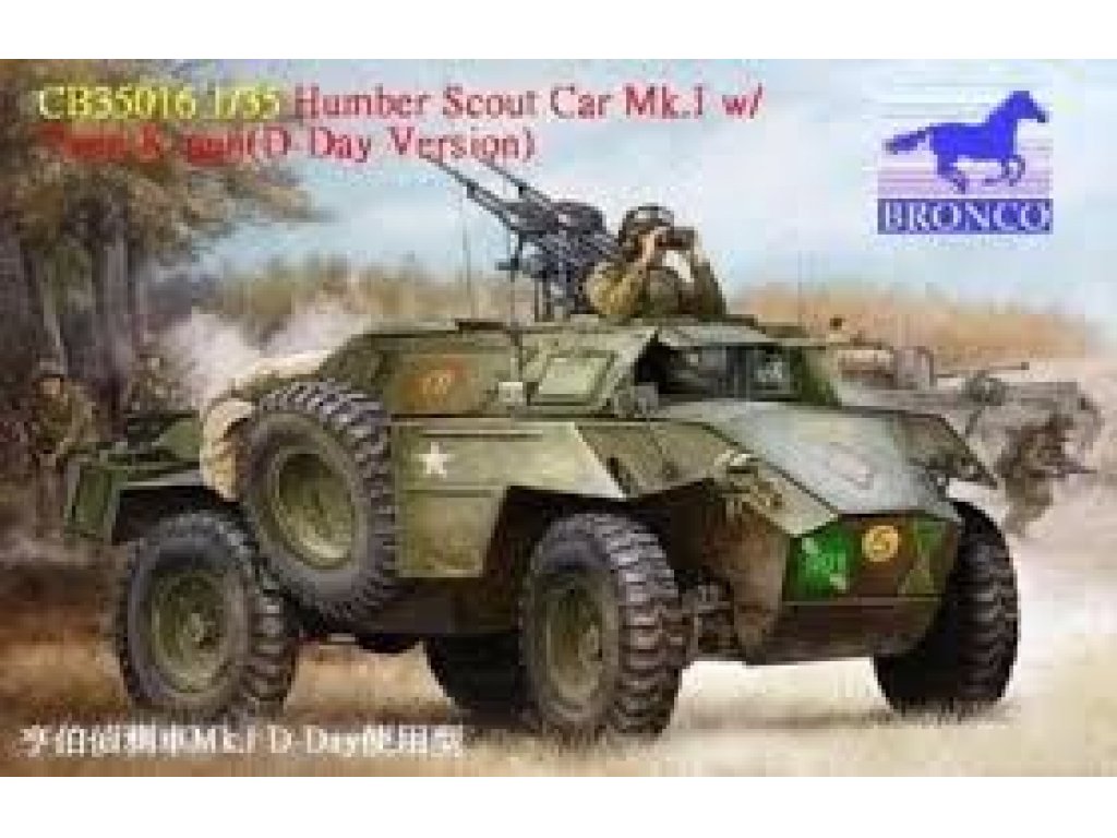 BRONCO 1/35 Humber Scaut Car Mk.I w/twin k-gun