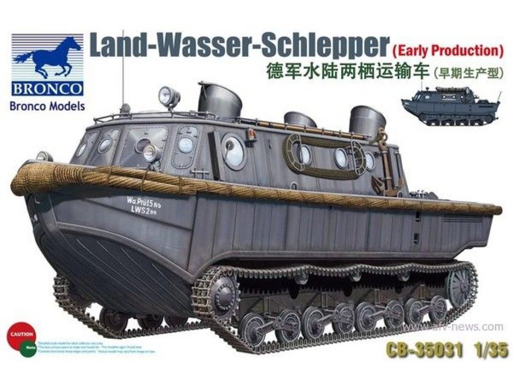 BRONCO 1/35 Land-Wasser-Schlepper Early Prod.