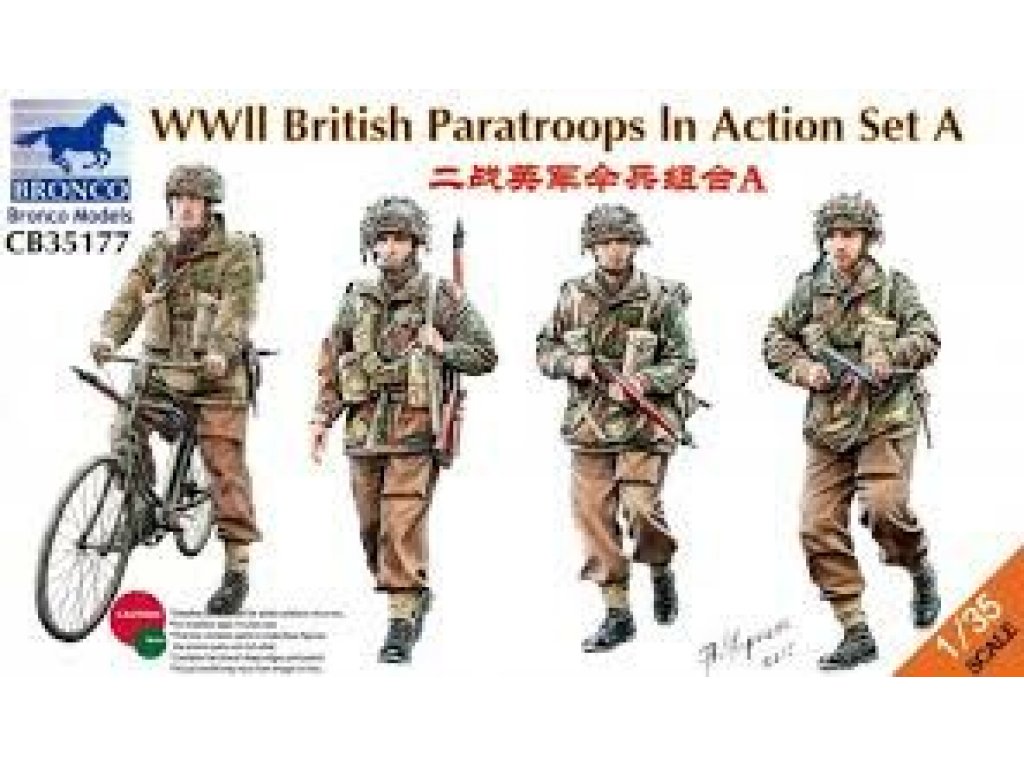 BRONCO 1/35 WWII British Paratroops In Action A