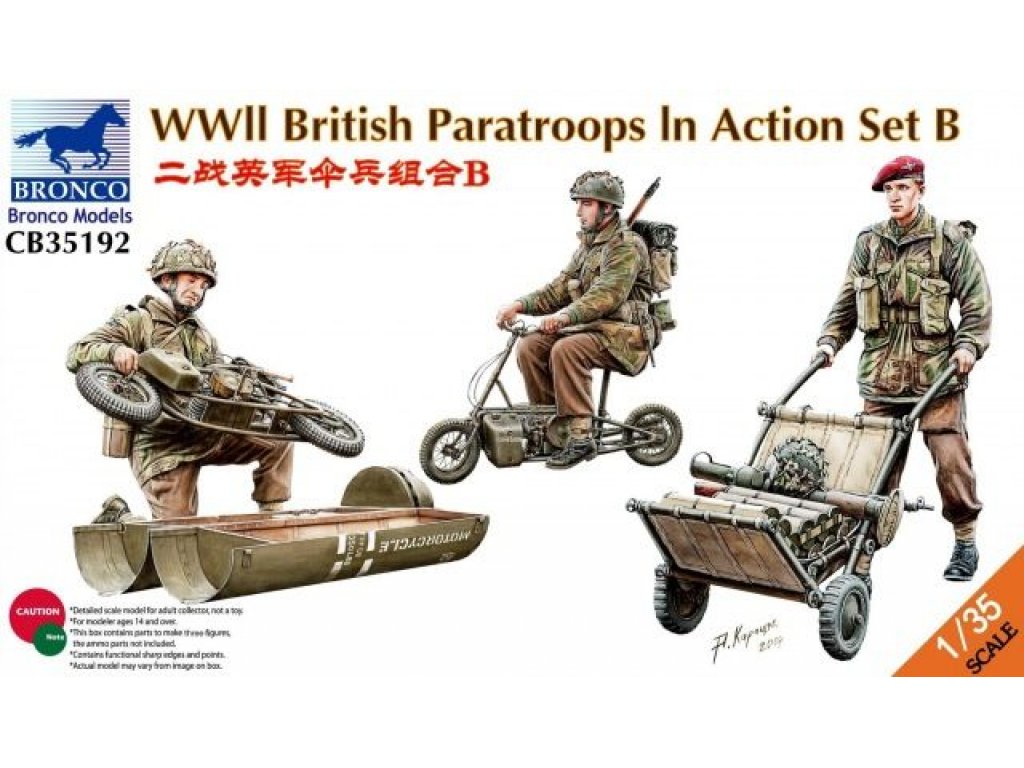 BRONCO 1/35 WWII British Paratroops In Action B
