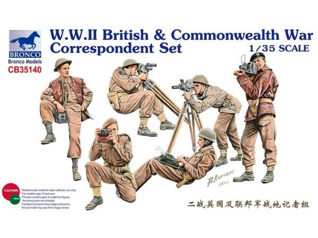 BRONCO 1/35 WWII British War Correspondent Set