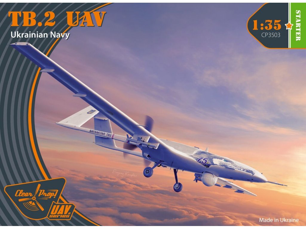 CLEAR PROP 1/35 TB.2 UAV Ukrainian Navy