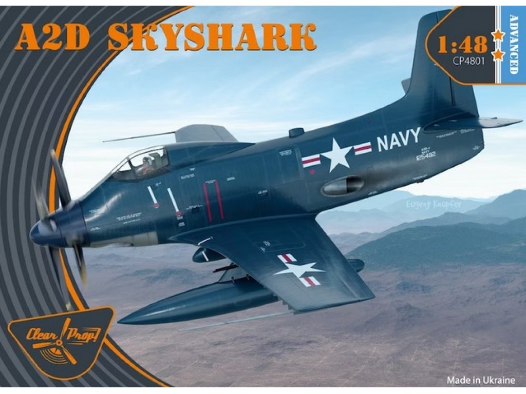 CLEAR PROP 1/48 A2D-1 Skyshark (4x camo)