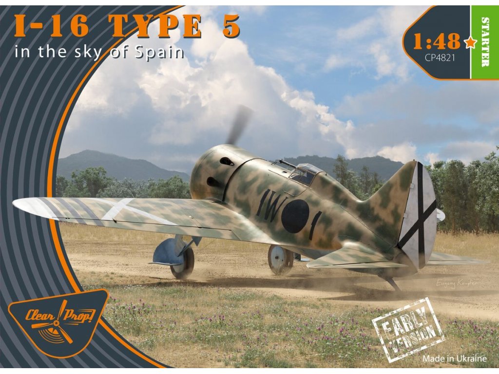 CLEAR PROP 1/48 I-16 type 5 in the sky of Spain (early)