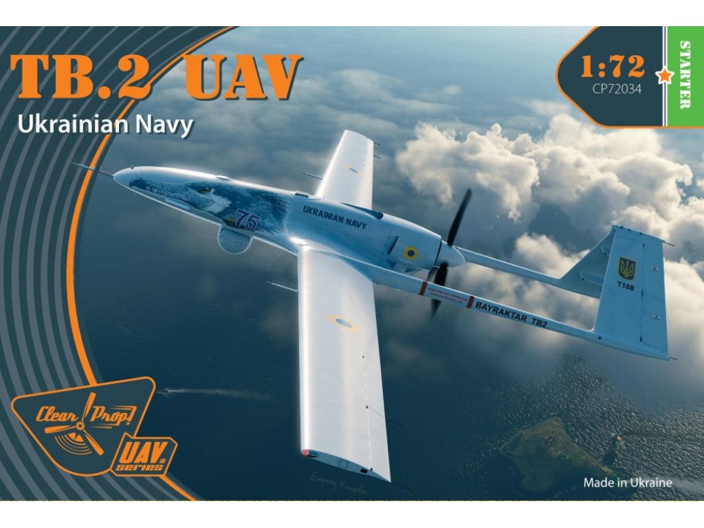 CLEAR PROP 1/72 Bayrakhtar TB.2 UAV Ukrainian Navy 